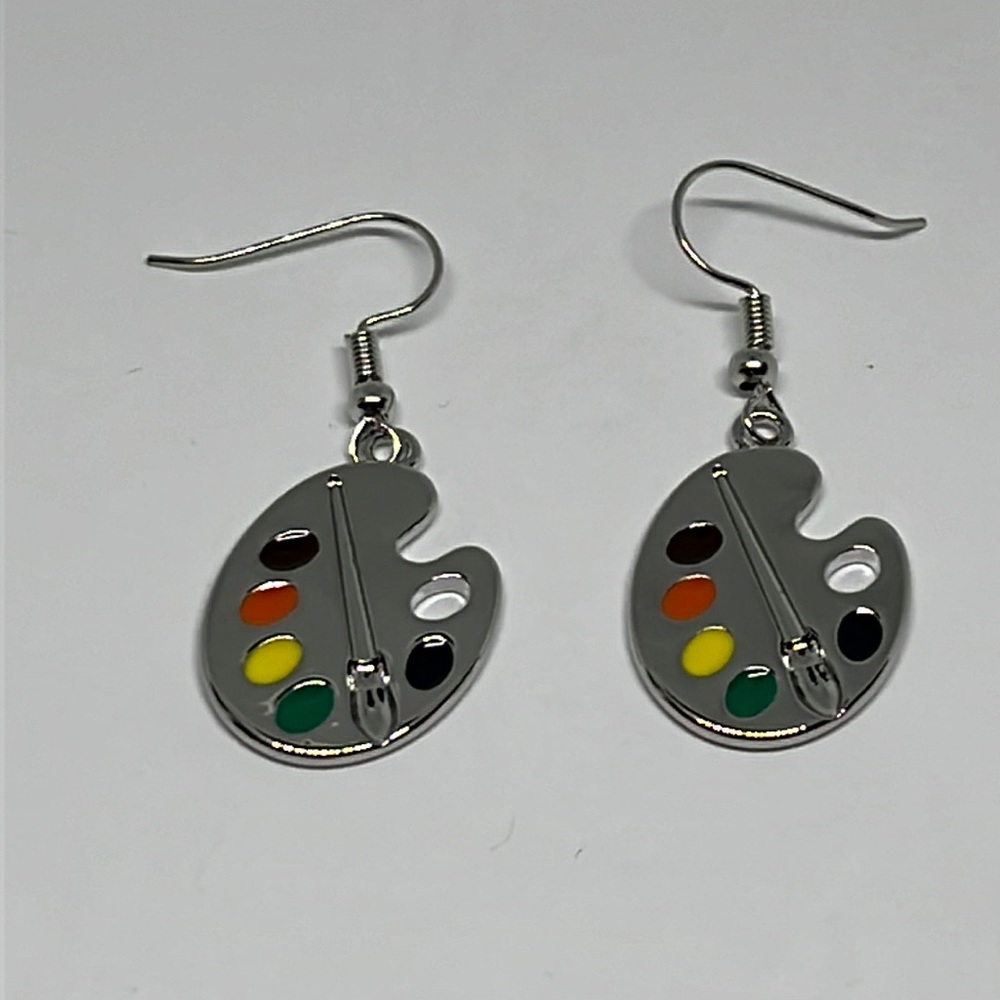 Earrings gift for painter artist‎